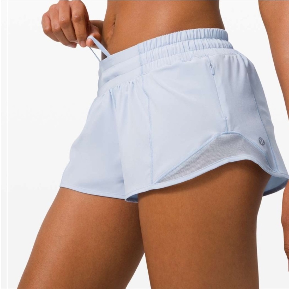 Lululemon Daydream Hotty Hot Shorts Light Blue Gym - Picture 2 of 8